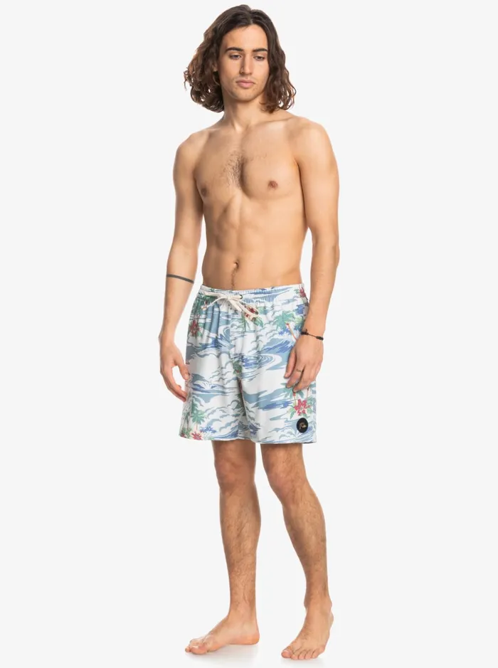 Men Quiksilver Boardshorts Cloud 9 17034 Volleys White Men Quiksilver Boardshorts Cloud 9 17034 Volleys White