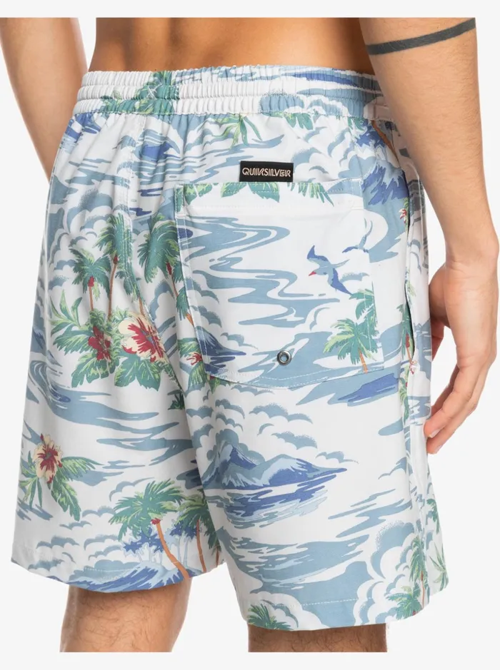 Men Quiksilver Boardshorts Cloud 9 17034 Volleys White Men Quiksilver Boardshorts Cloud 9 17034 Volleys White