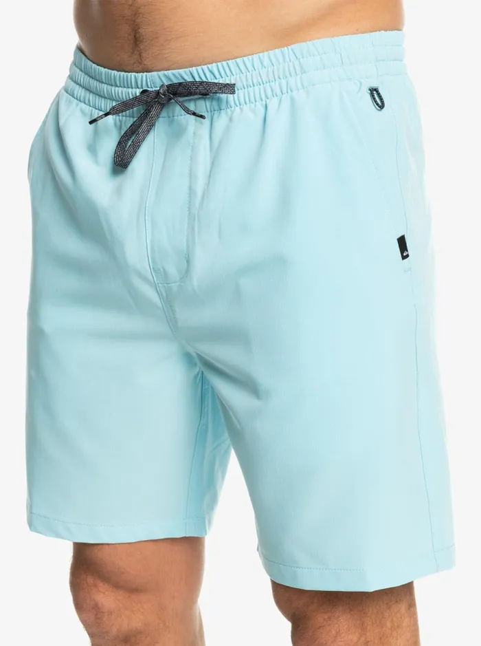 Men Quiksilver Boardshorts Ocean Elastic Waist 18034 Amphibian Shorts Sky Blue Men Quiksilver Boardshorts Ocean Elastic Waist 18034 Amphibian Shorts Sky Blue