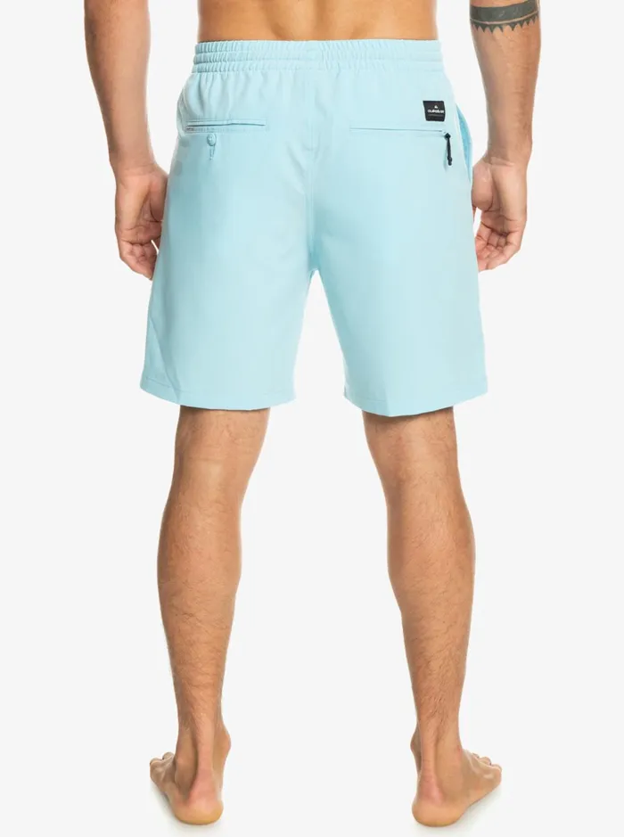 Men Quiksilver Boardshorts Ocean Elastic Waist 18034 Amphibian Shorts Sky Blue Men Quiksilver Boardshorts Ocean Elastic Waist 18034 Amphibian Shorts Sky Blue