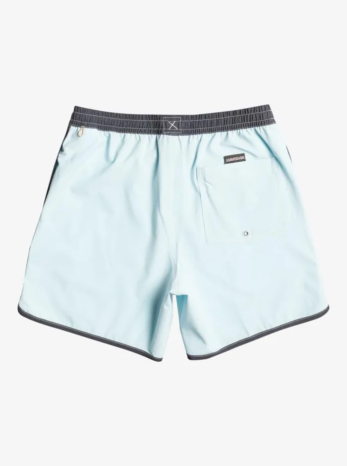 Men Quiksilver Boardshorts Original Scallop 17034 Volleys Sky Blue Men Quiksilver Boardshorts Original Scallop 17034 Volleys Sky Blue