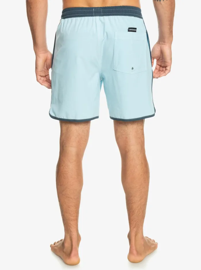 Men Quiksilver Boardshorts Original Scallop 17034 Volleys Sky Blue Men Quiksilver Boardshorts Original Scallop 17034 Volleys Sky Blue