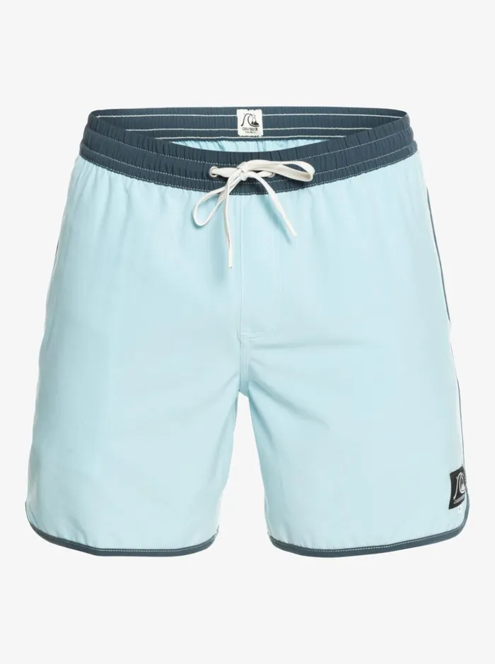 Men Quiksilver Boardshorts Original Scallop 17034 Volleys Sky Blue Men Quiksilver Boardshorts Original Scallop 17034 Volleys Sky Blue