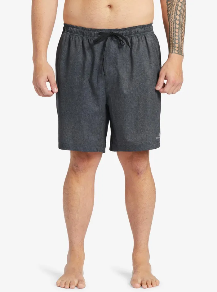 Men Quiksilver Boardshorts Waterman After Surf Stretch 20034 Amphibian Boardshorts Black Heather Men Quiksilver Boardshorts Waterman After Surf Stretch 20034 Amphibian Boardshorts Black Heather