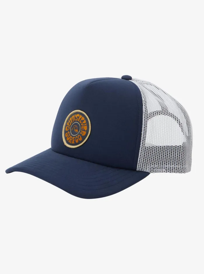 Men Quiksilver Hats Breeze Blocked Snapback Hat Navy Blazer