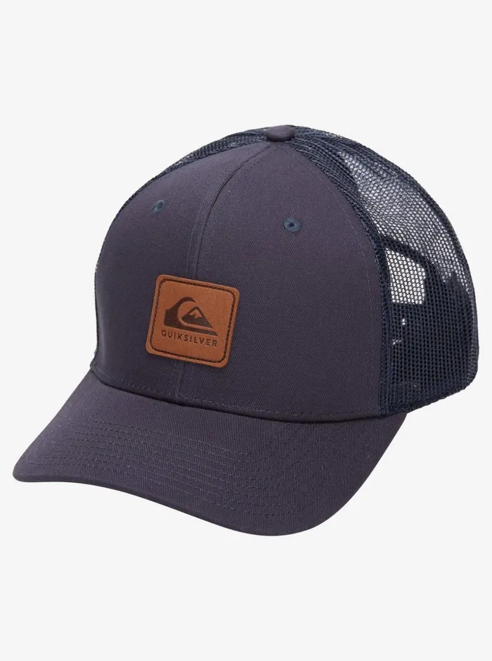 Men Quiksilver Hats Easy Does It Trucker Cap Navy Blazer