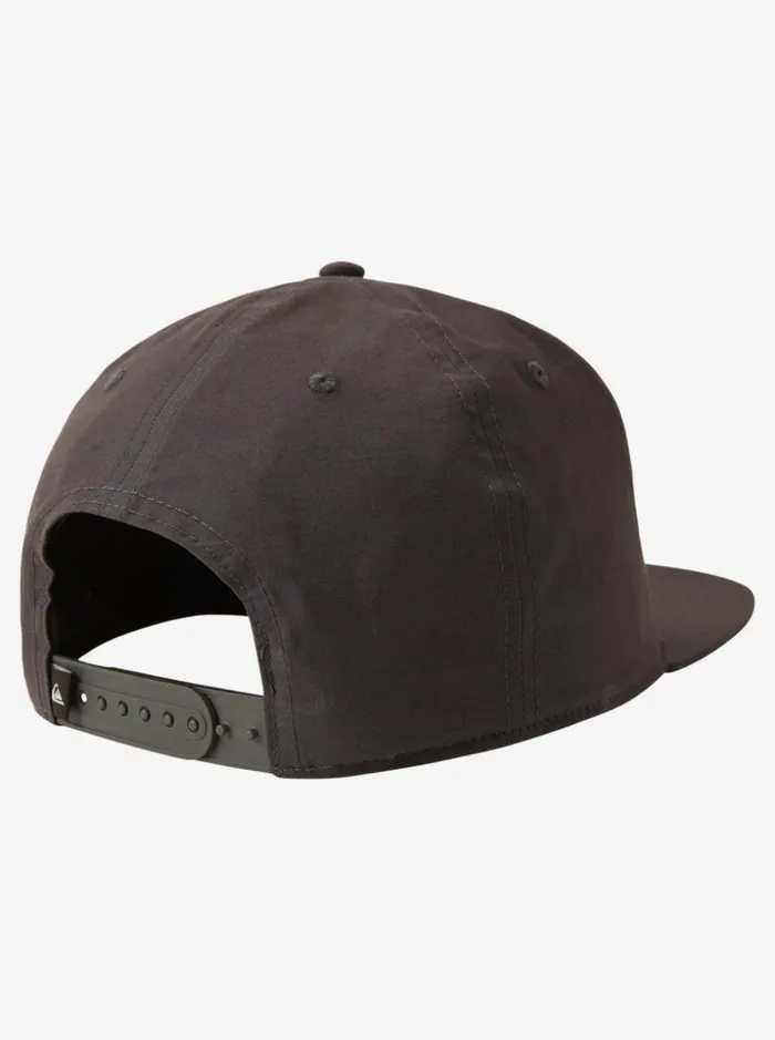 Men Quiksilver Hats Patch Mate Snapback Hat Tarmac Men Quiksilver Hats Patch Mate Snapback Hat Tarmac