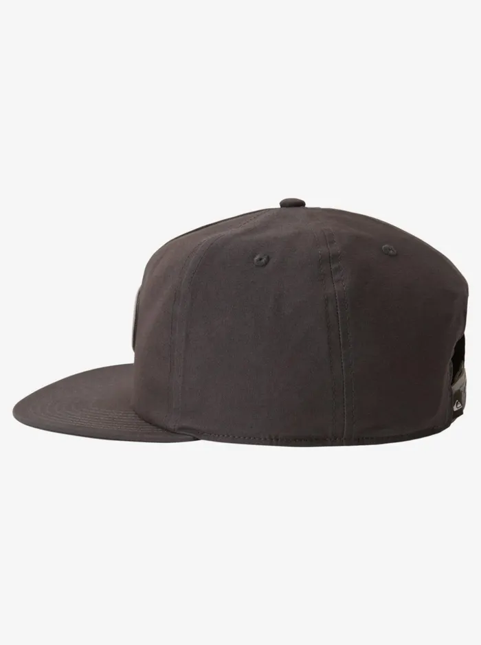 Men Quiksilver Hats Patch Mate Snapback Hat Tarmac Men Quiksilver Hats Patch Mate Snapback Hat Tarmac