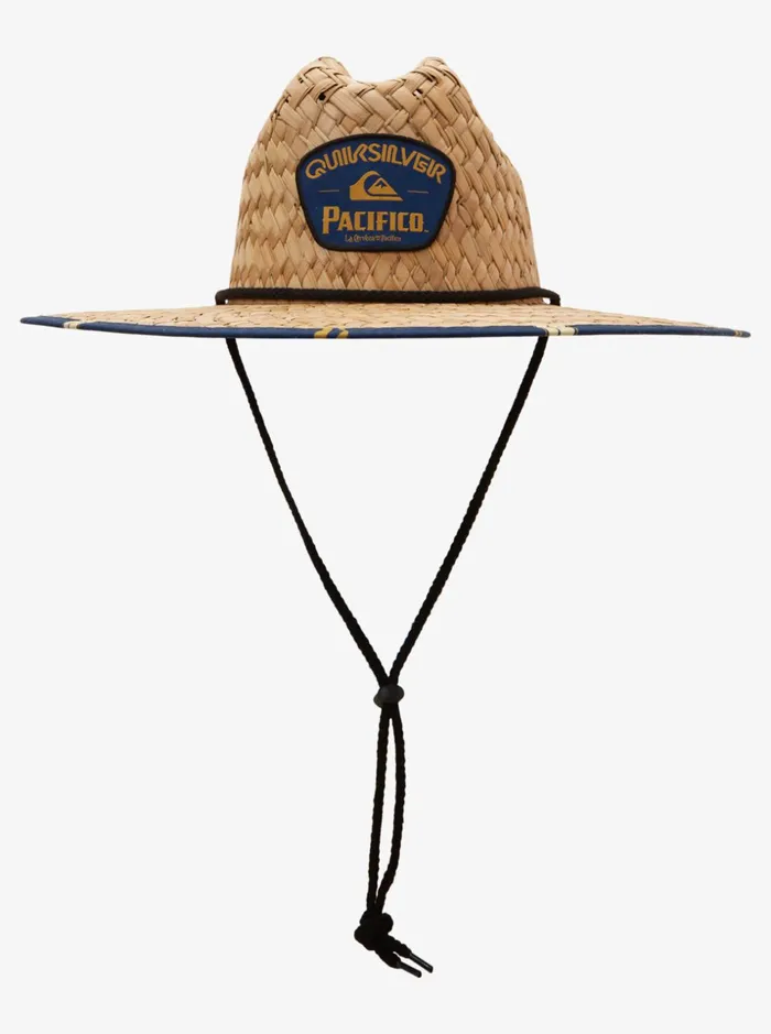 Men Quiksilver Hats Quiksilver X Pacifico Kick Back Straw Lifeguard Hat Navy Blazer