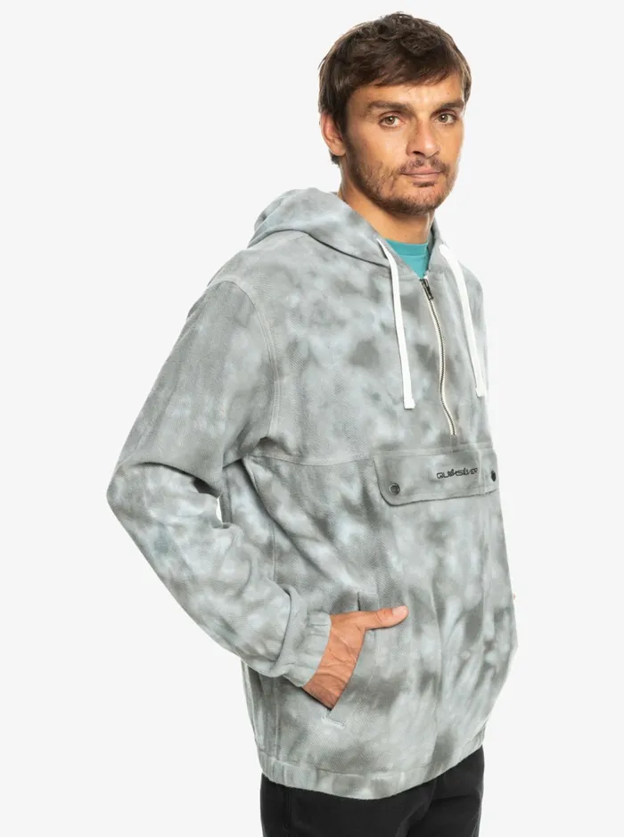Men Quiksilver Jackets Neo Blue Pop Over Jacket Grey Violet Wash Neo Blue Men Quiksilver Jackets Neo Blue Pop Over Jacket Grey Violet Wash Neo Blue