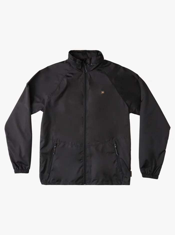 Men Quiksilver Jackets Waterman Shell Shock WaterResistant Lightweight Mini Ripstop Windbreaker Black Men Quiksilver Jackets Waterman Shell Shock WaterResistant Lightweight Mini Ripstop Windbreaker Black