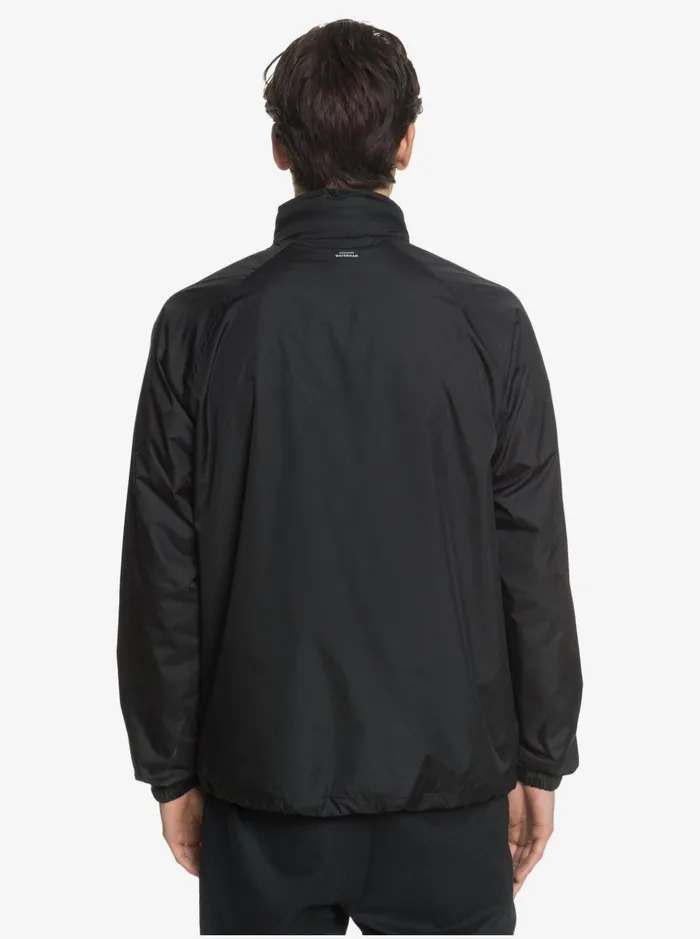 Men Quiksilver Jackets Waterman Shell Shock WaterResistant Lightweight Mini Ripstop Windbreaker Black Men Quiksilver Jackets Waterman Shell Shock WaterResistant Lightweight Mini Ripstop Windbreaker Black