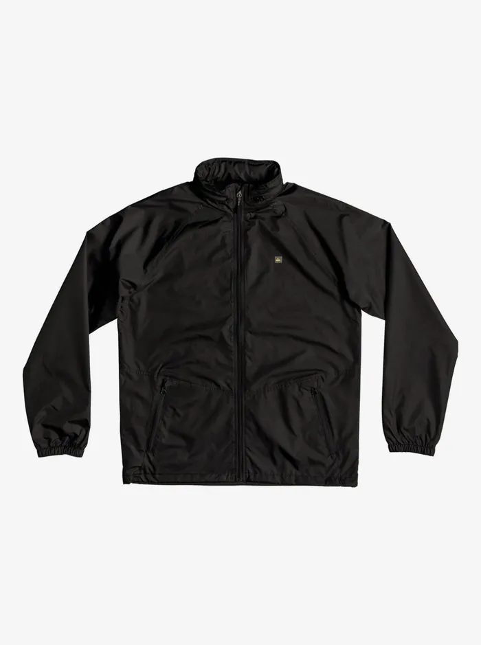 Men Quiksilver Jackets Waterman Shell Shock WaterResistant Lightweight Mini Ripstop Windbreaker Black Men Quiksilver Jackets Waterman Shell Shock WaterResistant Lightweight Mini Ripstop Windbreaker Black