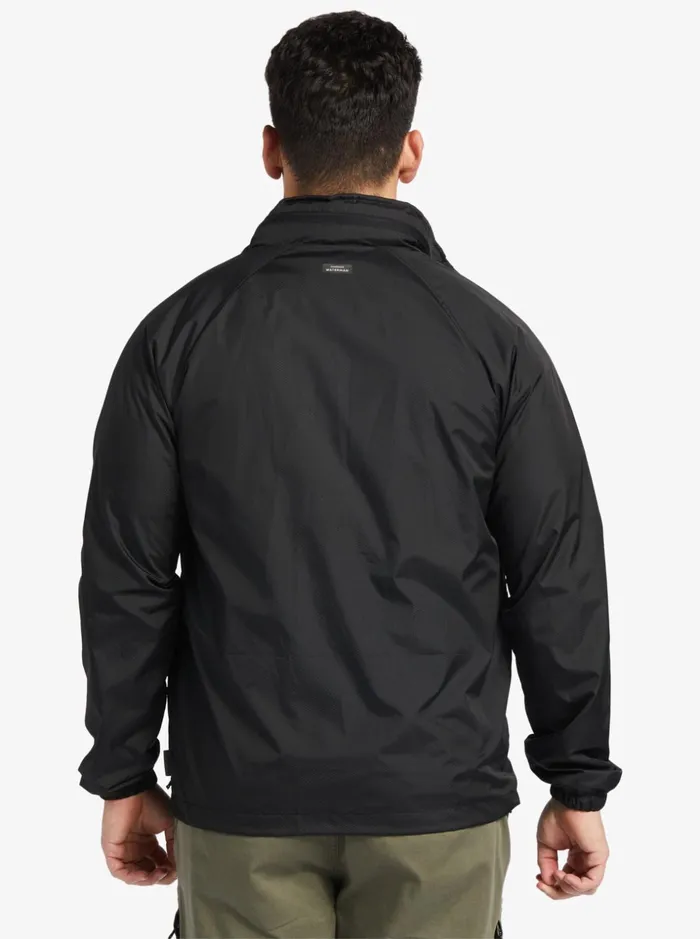 Men Quiksilver Jackets Waterman Shell Shock WaterResistant Lightweight Mini Ripstop Windbreaker Black Men Quiksilver Jackets Waterman Shell Shock WaterResistant Lightweight Mini Ripstop Windbreaker Black