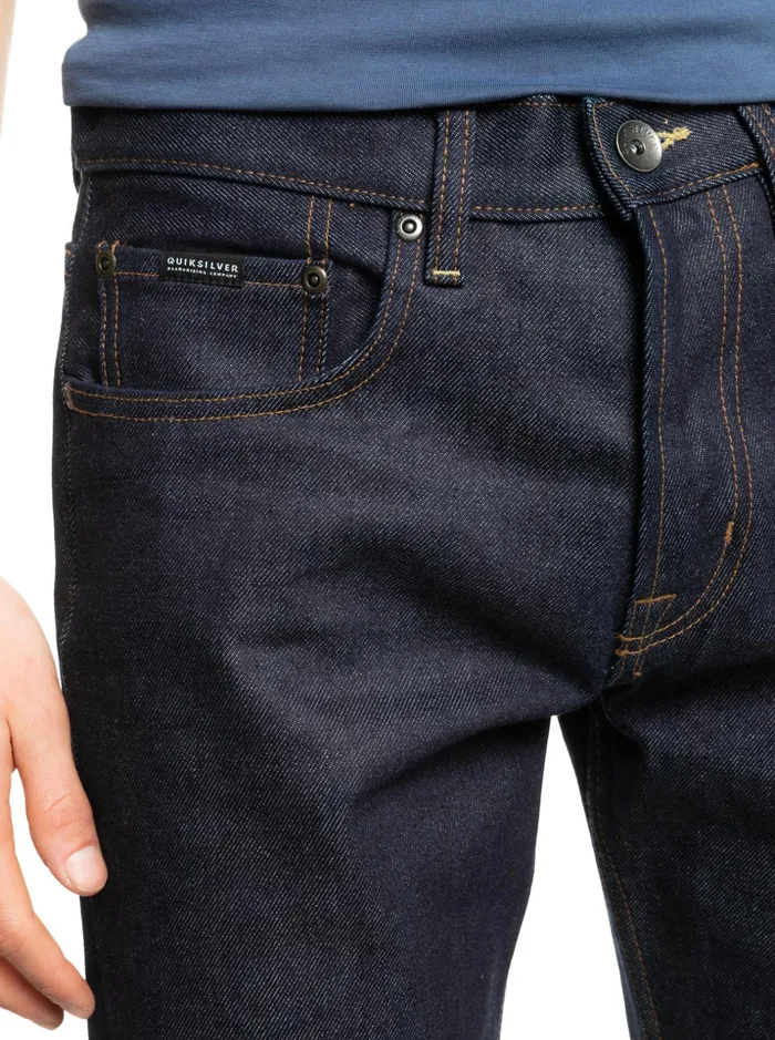 Men Quiksilver Pants Aqua Cult Aged Straight Fit Jeans Rinse Men Quiksilver Pants Aqua Cult Aged Straight Fit Jeans Rinse