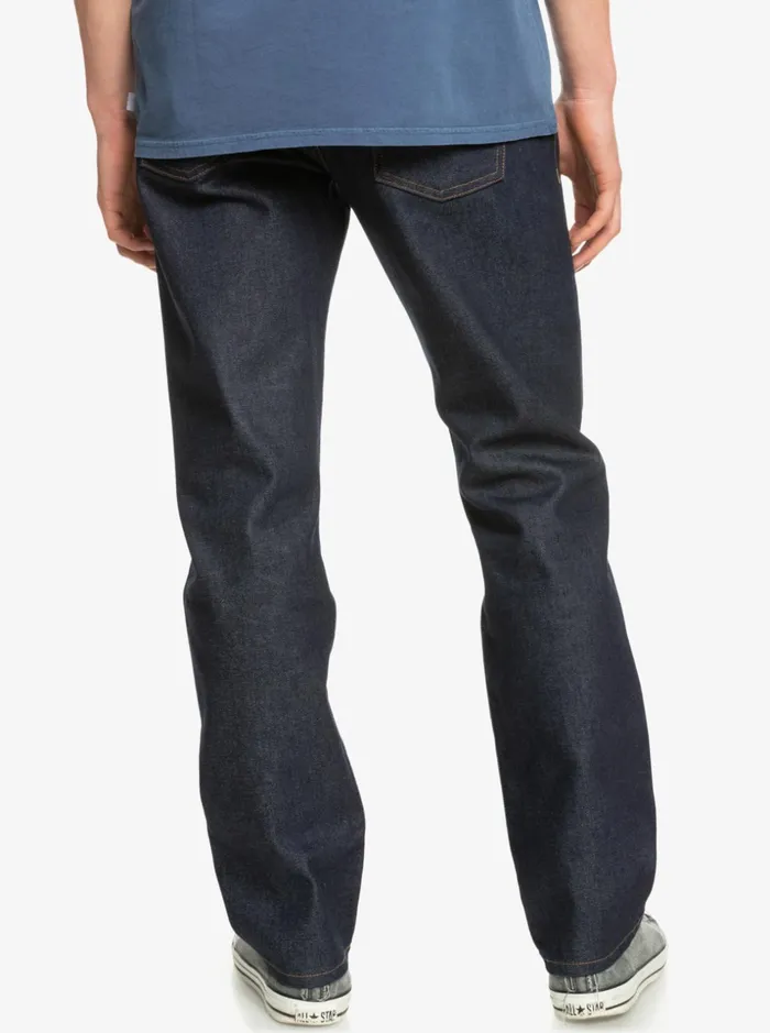 Men Quiksilver Pants Aqua Cult Aged Straight Fit Jeans Rinse Men Quiksilver Pants Aqua Cult Aged Straight Fit Jeans Rinse