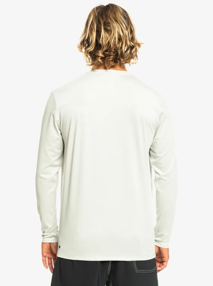 Men Quiksilver Rashguards Heritage Heather Long Sleeve UPF 50 Surf Tee Gray Violet Heather Men Quiksilver Rashguards Heritage Heather Long Sleeve UPF 50 Surf Tee Gray Violet Heather