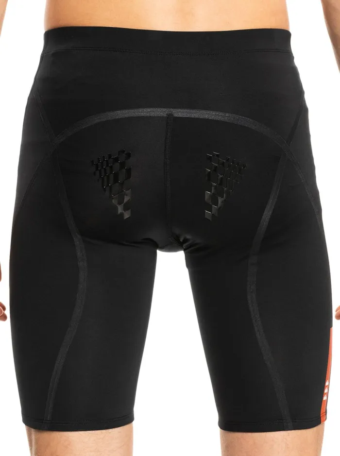 Men Quiksilver Rashguards Highline Pro Surf Compression Short Black Men Quiksilver Rashguards Highline Pro Surf Compression Short Black
