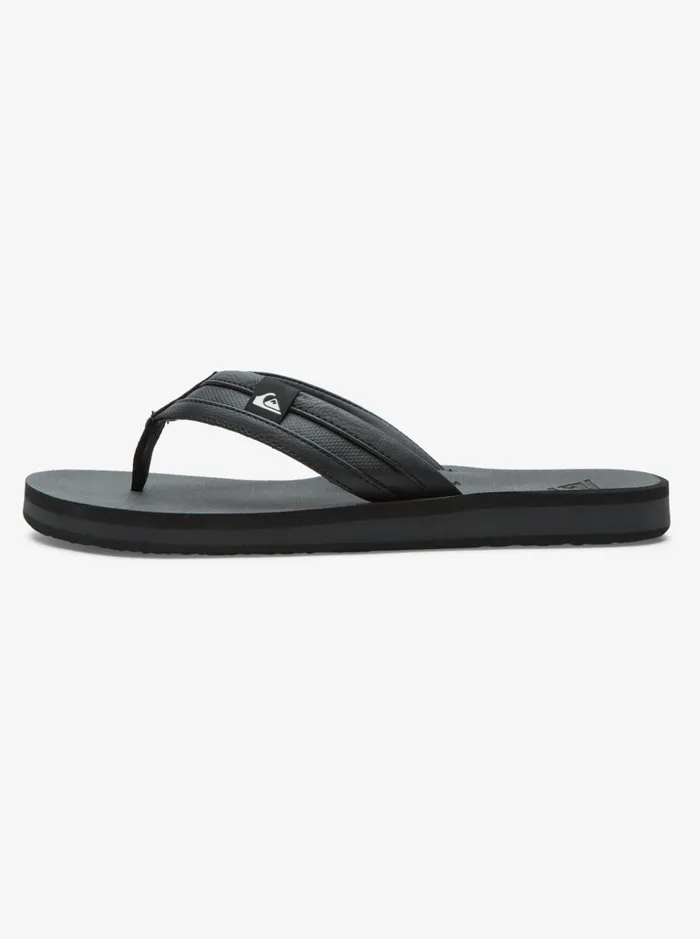 Men Quiksilver Sandals Carver Squish Sandals Black 3 Men Quiksilver Sandals Carver Squish Sandals Black 3