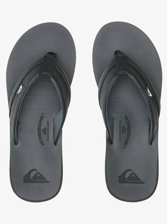 Men Quiksilver Sandals Carver Squish Sandals Black 3 Men Quiksilver Sandals Carver Squish Sandals Black 3