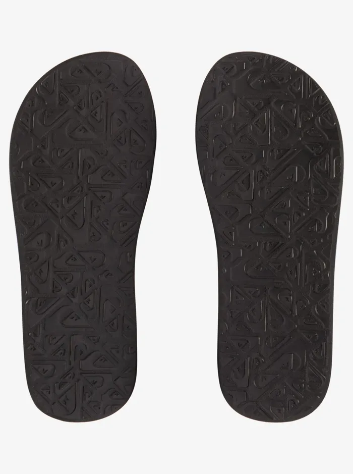 Men Quiksilver Sandals Lanai FlipFlops Black 6 Men Quiksilver Sandals Lanai FlipFlops Black 6