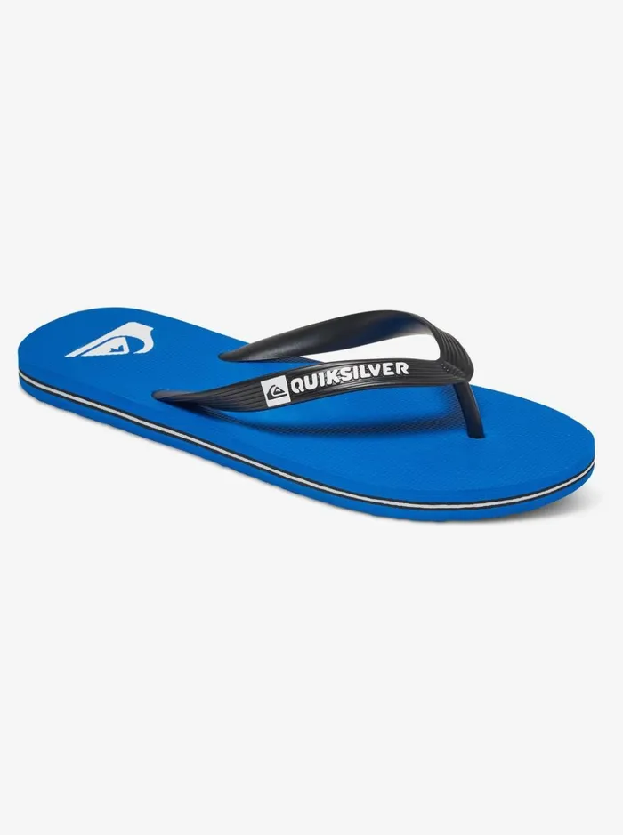 Men Quiksilver Sandals Molokai FlipFlops Blackblueblack