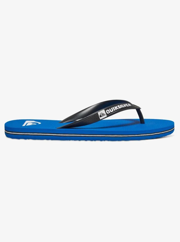 Men Quiksilver Sandals Molokai FlipFlops Blackblueblack Men Quiksilver Sandals Molokai FlipFlops Blackblueblack