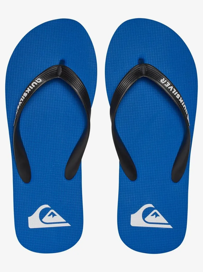 Men Quiksilver Sandals Molokai FlipFlops Blackblueblack Men Quiksilver Sandals Molokai FlipFlops Blackblueblack