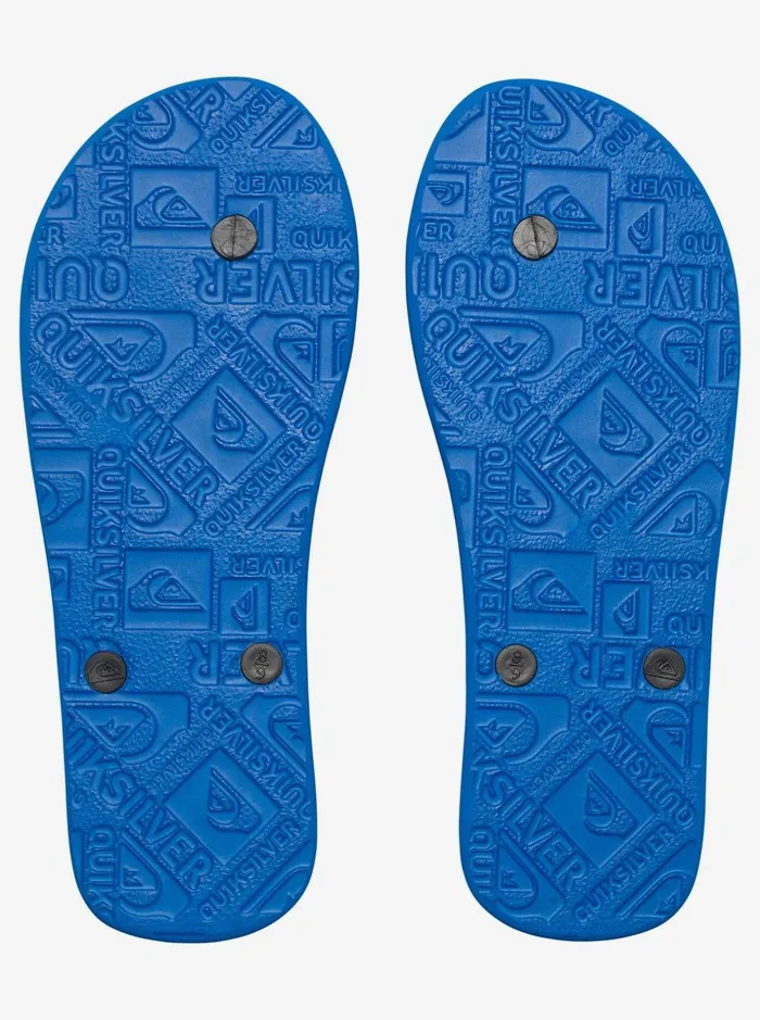 Men Quiksilver Sandals Molokai FlipFlops Blackblueblack Men Quiksilver Sandals Molokai FlipFlops Blackblueblack