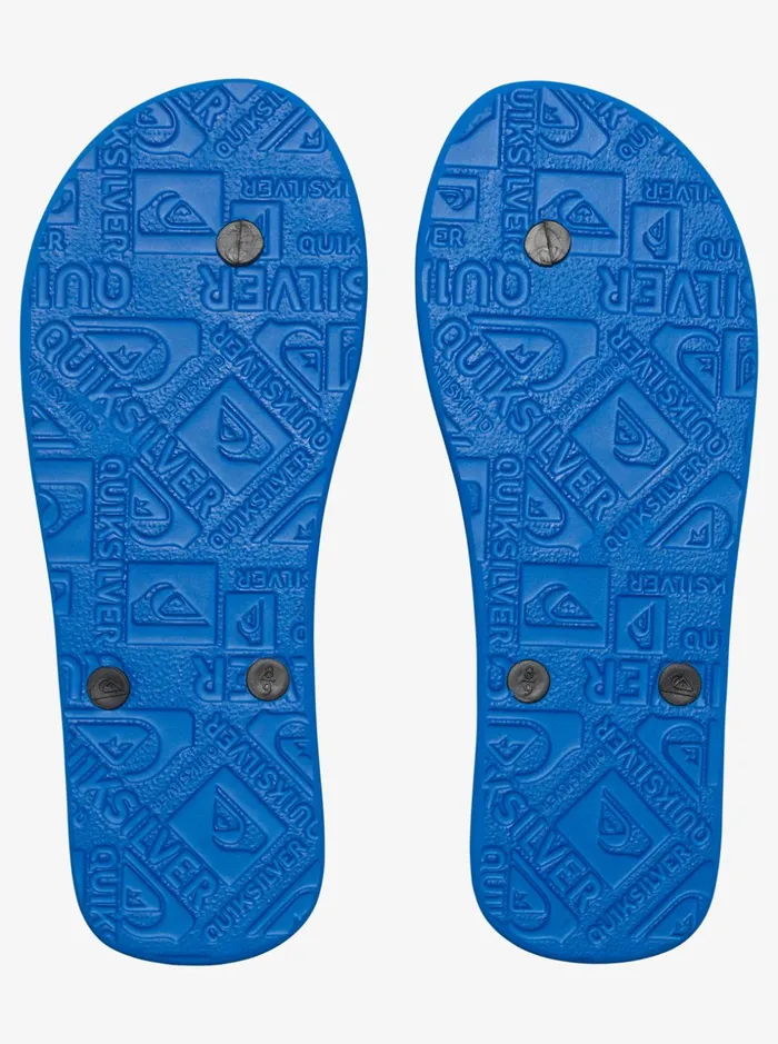 Men Quiksilver Sandals Molokai FlipFlops Blackblueblack Men Quiksilver Sandals Molokai FlipFlops Blackblueblack