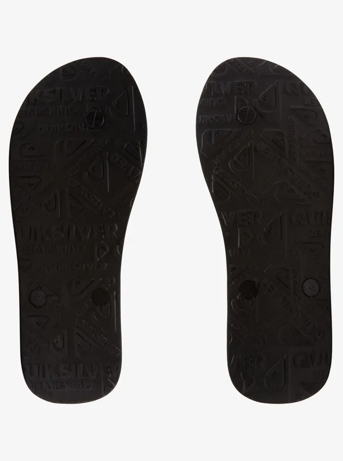 Men Quiksilver Sandals Molokai Panel FlipFlops Black 4 Men Quiksilver Sandals Molokai Panel FlipFlops Black 4