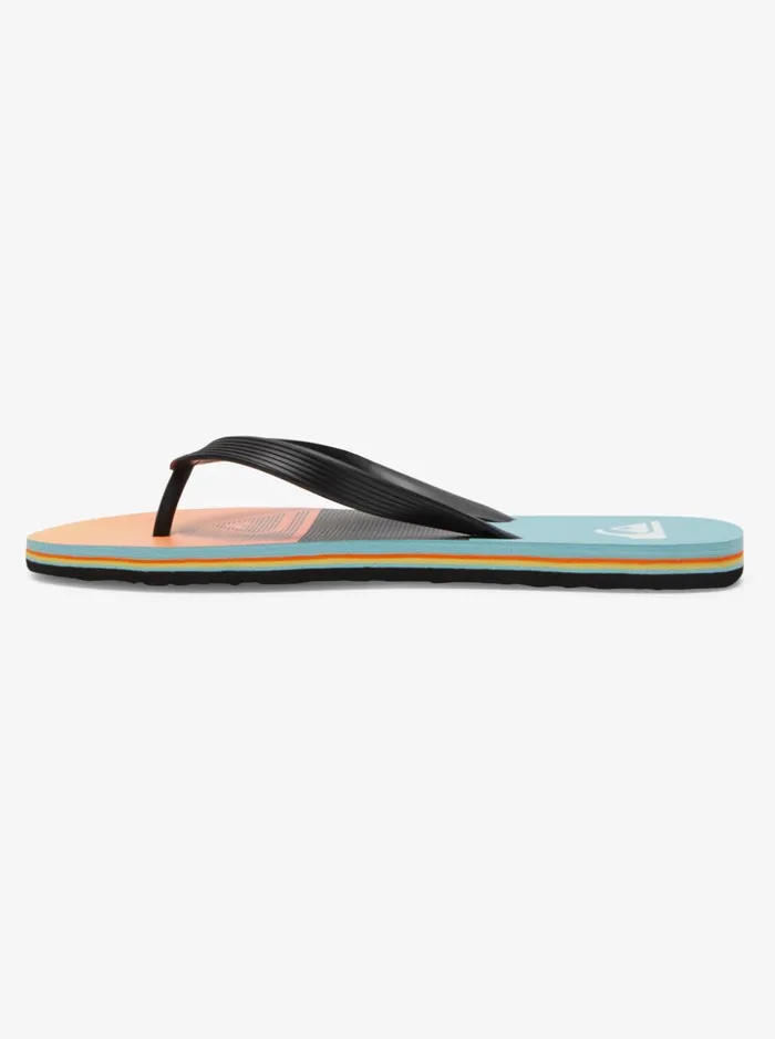 Men Quiksilver Sandals Molokai Panel FlipFlops Blackorangeorange Men Quiksilver Sandals Molokai Panel FlipFlops Blackorangeorange