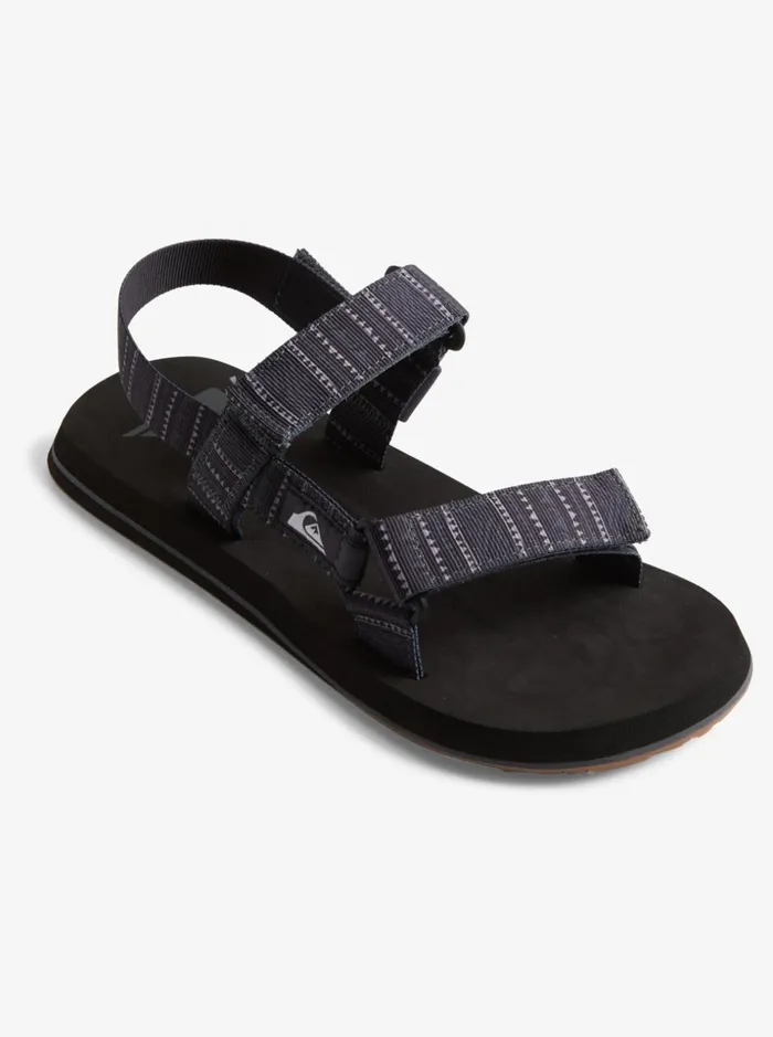 Men Quiksilver Sandals Monkey Caged Sandals Greygreyblack