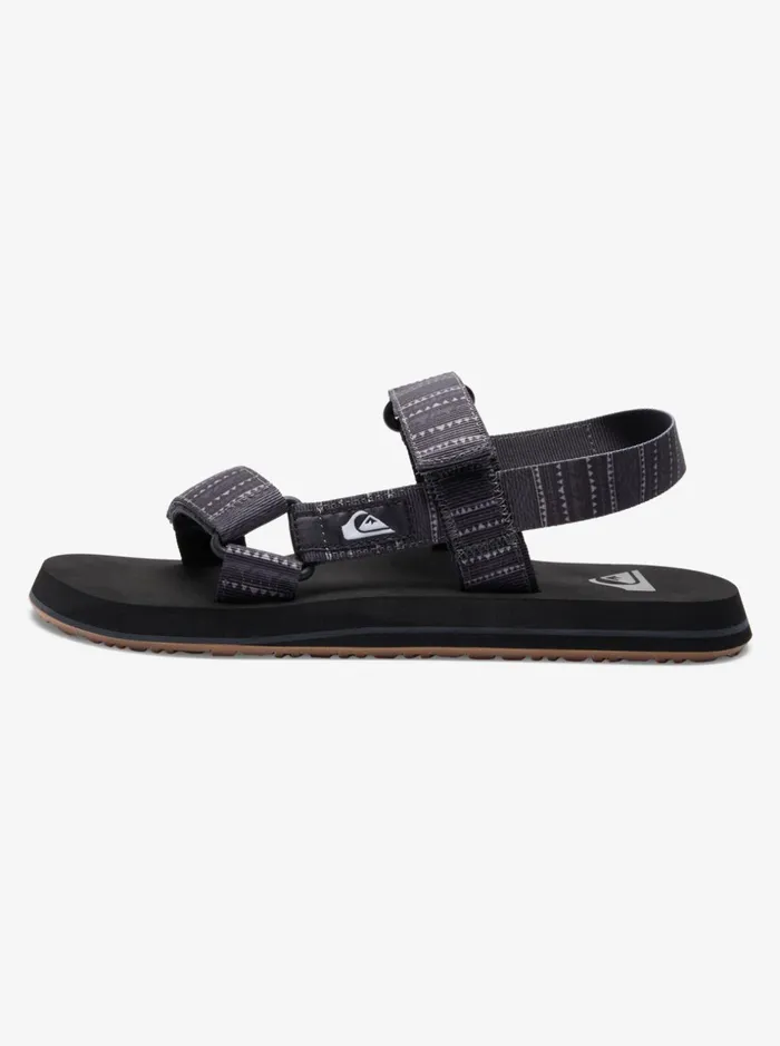 Men Quiksilver Sandals Monkey Caged Sandals Greygreyblack Men Quiksilver Sandals Monkey Caged Sandals Greygreyblack