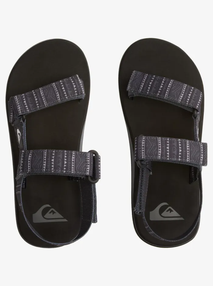 Men Quiksilver Sandals Monkey Caged Sandals Greygreyblack Men Quiksilver Sandals Monkey Caged Sandals Greygreyblack