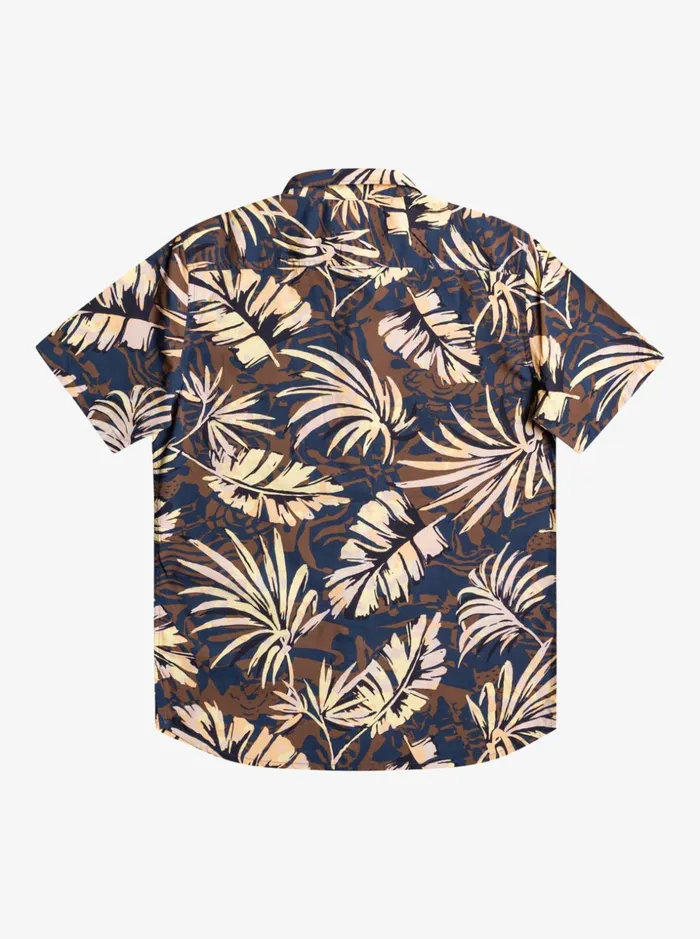 Men Quiksilver Shirts and Polos Brushed Palm Short Sleeve Shirt Navy Blazer Brushed Palm Men Quiksilver Shirts and Polos Brushed Palm Short Sleeve Shirt Navy Blazer Brushed Palm