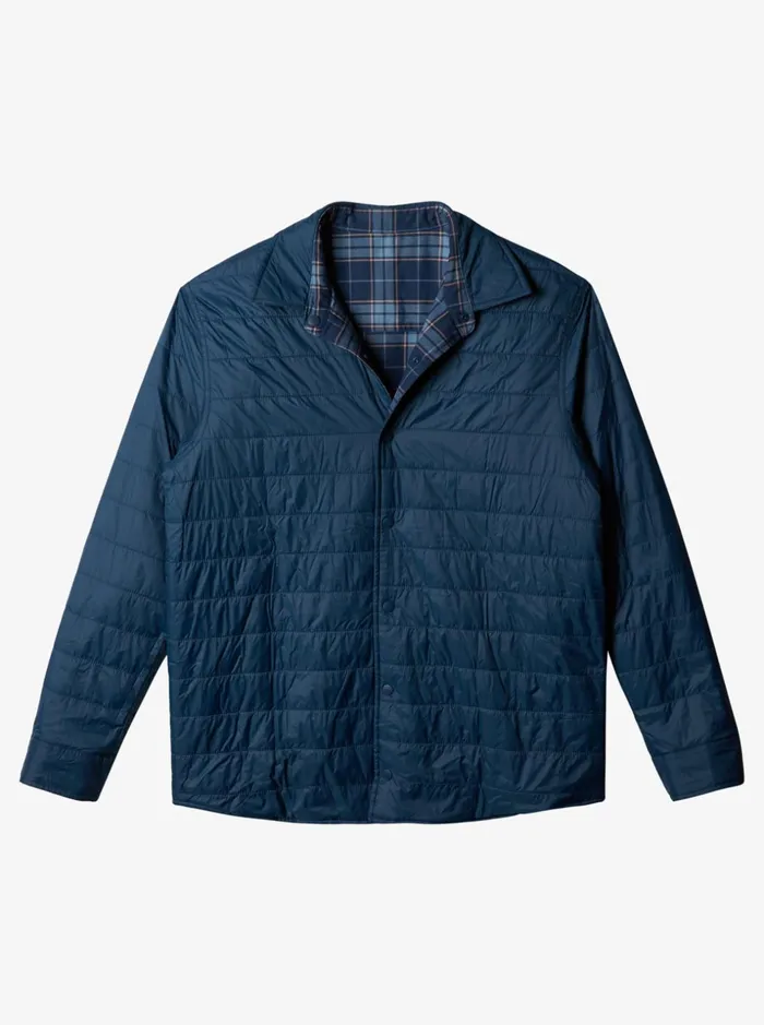 Men Quiksilver Shirts and Polos Free Climb Insulated Reversible Flannel Shirt Insignia Blue Free Climb Men Quiksilver Shirts and Polos Free Climb Insulated Reversible Flannel Shirt Insignia Blue Free Climb