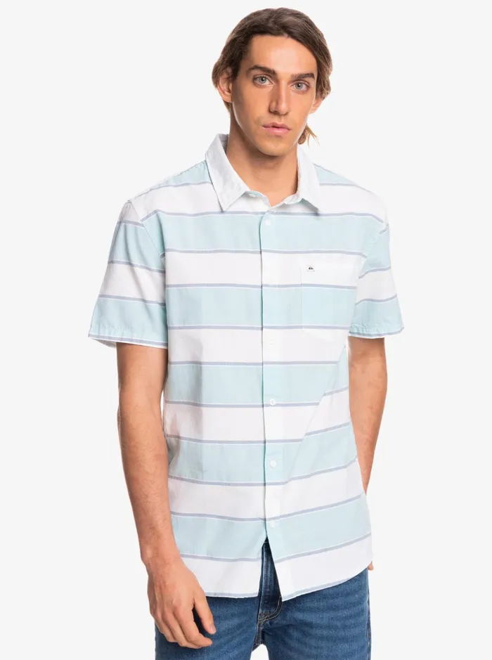 Men Quiksilver Shirts and Polos Prime Time Short Sleeve Shirt White Prime Time Men Quiksilver Shirts and Polos Prime Time Short Sleeve Shirt White Prime Time