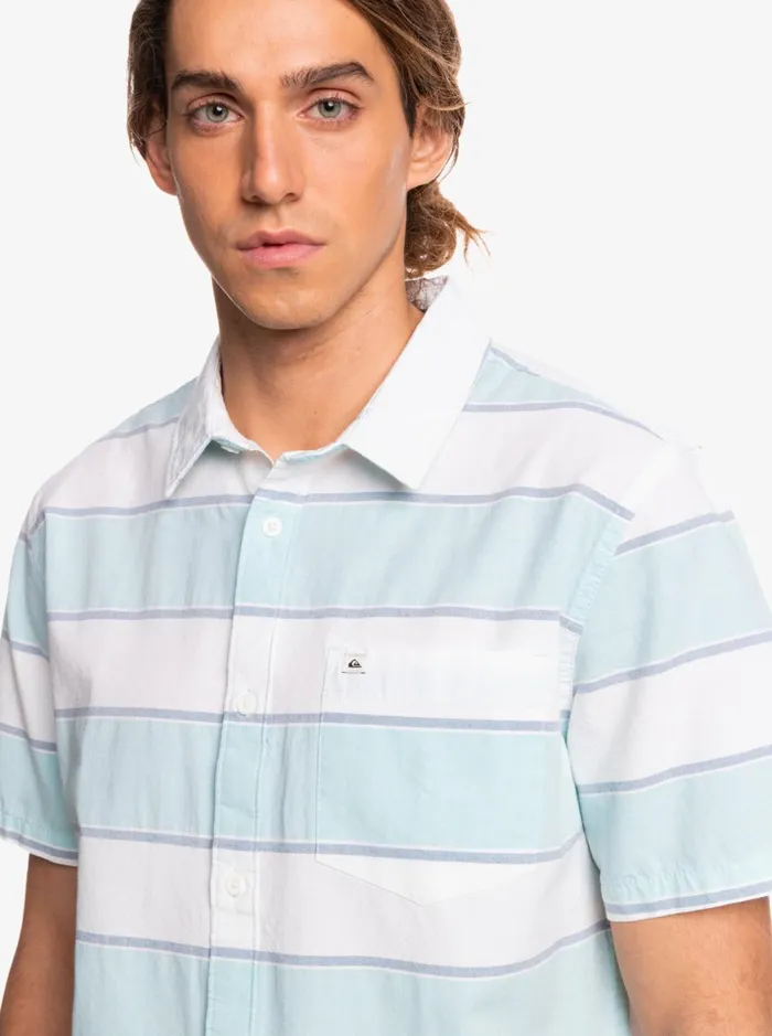 Men Quiksilver Shirts and Polos Prime Time Short Sleeve Shirt White Prime Time Men Quiksilver Shirts and Polos Prime Time Short Sleeve Shirt White Prime Time