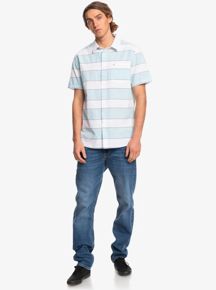 Men Quiksilver Shirts and Polos Prime Time Short Sleeve Shirt White Prime Time Men Quiksilver Shirts and Polos Prime Time Short Sleeve Shirt White Prime Time