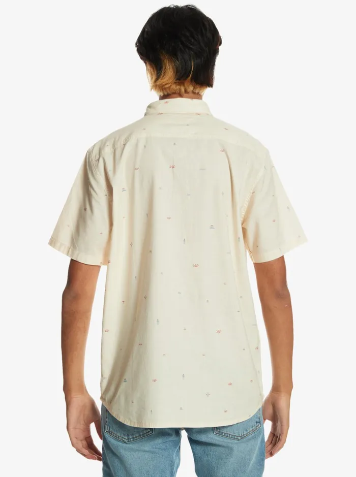 Men Quiksilver Shirts and Polos Spaced Out Short Sleeve Shirt Birch Spaced Out Men Quiksilver Shirts and Polos Spaced Out Short Sleeve Shirt Birch Spaced Out