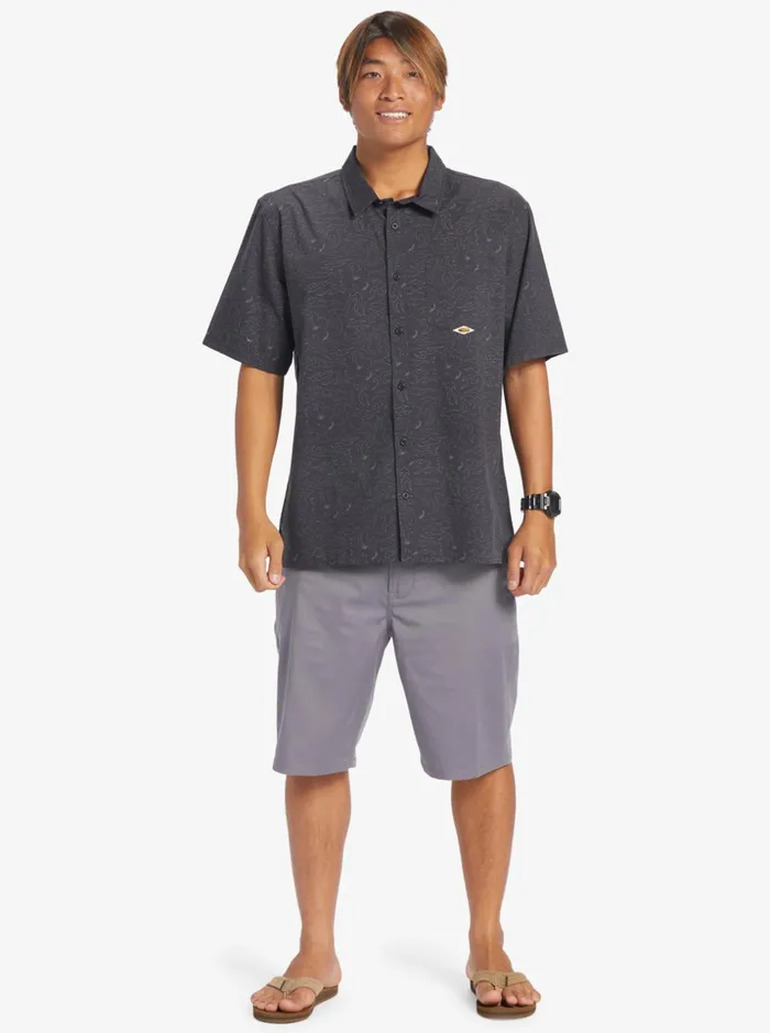 Men Quiksilver Shirts and Polos The Saturn Short Sleeve Shirt Tarmac Tribal Floral Men Quiksilver Shirts and Polos The Saturn Short Sleeve Shirt Tarmac Tribal Floral