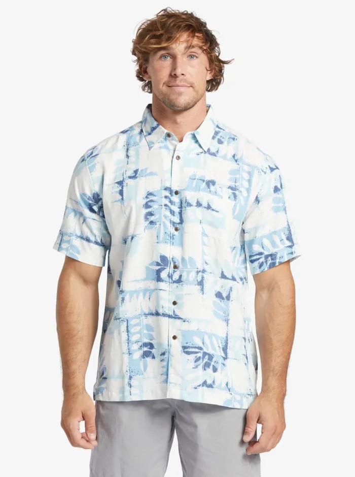Men Quiksilver Shirts and Polos Waterman Canoes Reef Technical Short Sleeve Shirt Dusk Blue Canoes Reef W Men Quiksilver Shirts and Polos Waterman Canoes Reef Technical Short Sleeve Shirt Dusk Blue Canoes Reef W