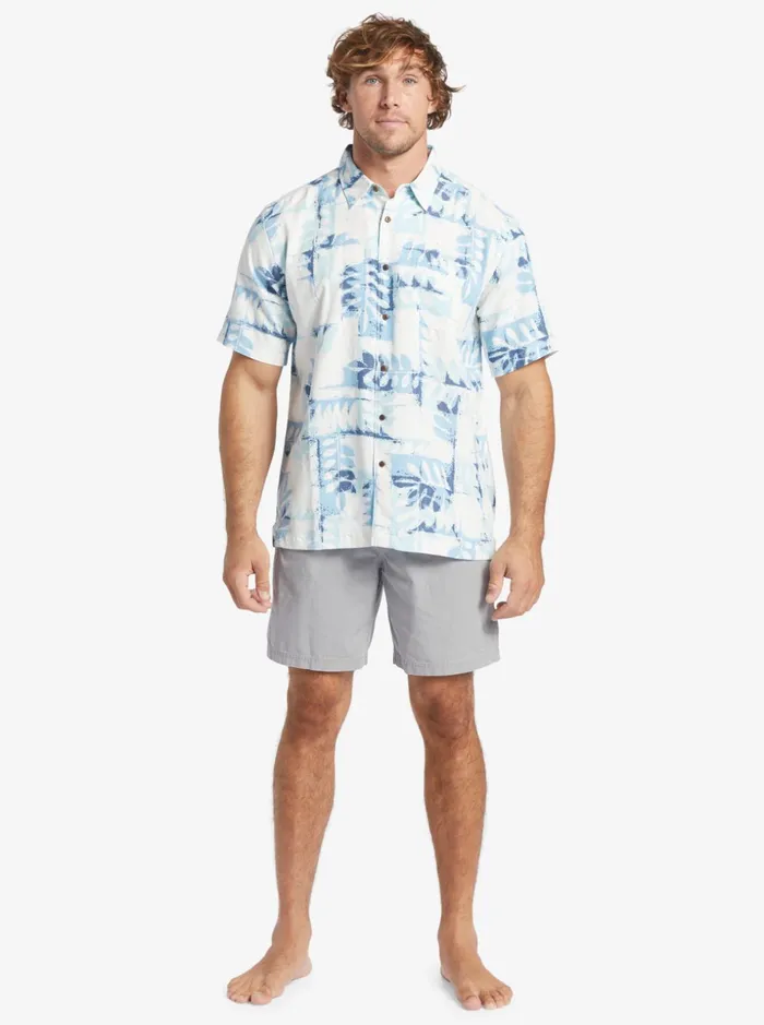 Men Quiksilver Shirts and Polos Waterman Canoes Reef Technical Short Sleeve Shirt Dusk Blue Canoes Reef W Men Quiksilver Shirts and Polos Waterman Canoes Reef Technical Short Sleeve Shirt Dusk Blue Canoes Reef W