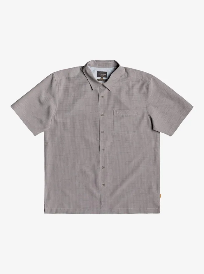 Men Quiksilver Shirts and Polos Waterman Centinela Premium AntiWrinkle Shirt Flint Gray Centinella Men Quiksilver Shirts and Polos Waterman Centinela Premium AntiWrinkle Shirt Flint Gray Centinella