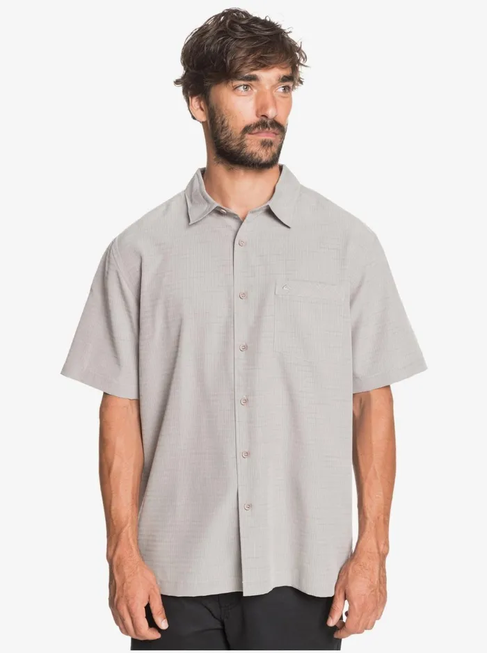 Men Quiksilver Shirts and Polos Waterman Centinela Premium AntiWrinkle Shirt Flint Gray Centinella Men Quiksilver Shirts and Polos Waterman Centinela Premium AntiWrinkle Shirt Flint Gray Centinella