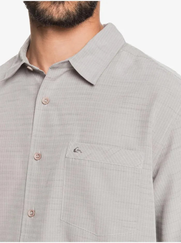Men Quiksilver Shirts and Polos Waterman Centinela Premium AntiWrinkle Shirt Flint Gray Centinella Men Quiksilver Shirts and Polos Waterman Centinela Premium AntiWrinkle Shirt Flint Gray Centinella