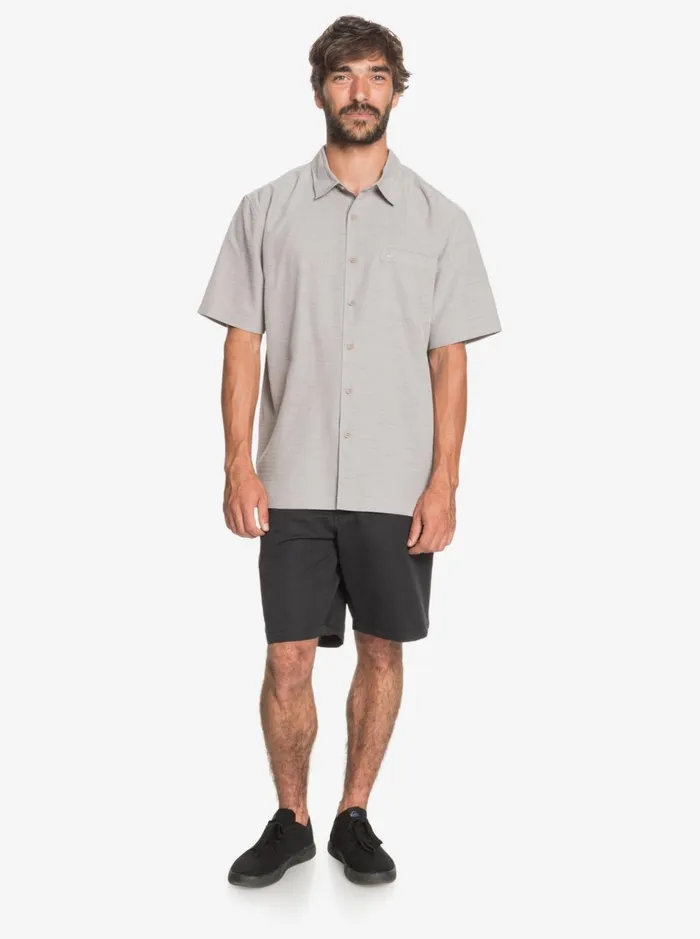 Men Quiksilver Shirts and Polos Waterman Centinela Premium AntiWrinkle Shirt Flint Gray Centinella Men Quiksilver Shirts and Polos Waterman Centinela Premium AntiWrinkle Shirt Flint Gray Centinella