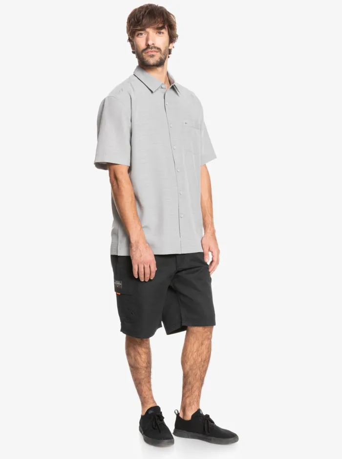 Men Quiksilver Shirts and Polos Waterman Centinela Premium AntiWrinkle Shirt Flint Gray Centinella Men Quiksilver Shirts and Polos Waterman Centinela Premium AntiWrinkle Shirt Flint Gray Centinella