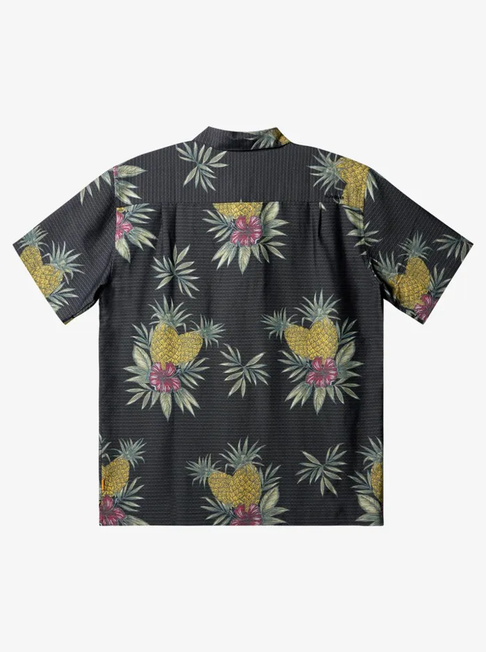 Men Quiksilver Shirts and Polos Waterman Field Work Short Sleeve Shirt Black Field Work Men Quiksilver Shirts and Polos Waterman Field Work Short Sleeve Shirt Black Field Work